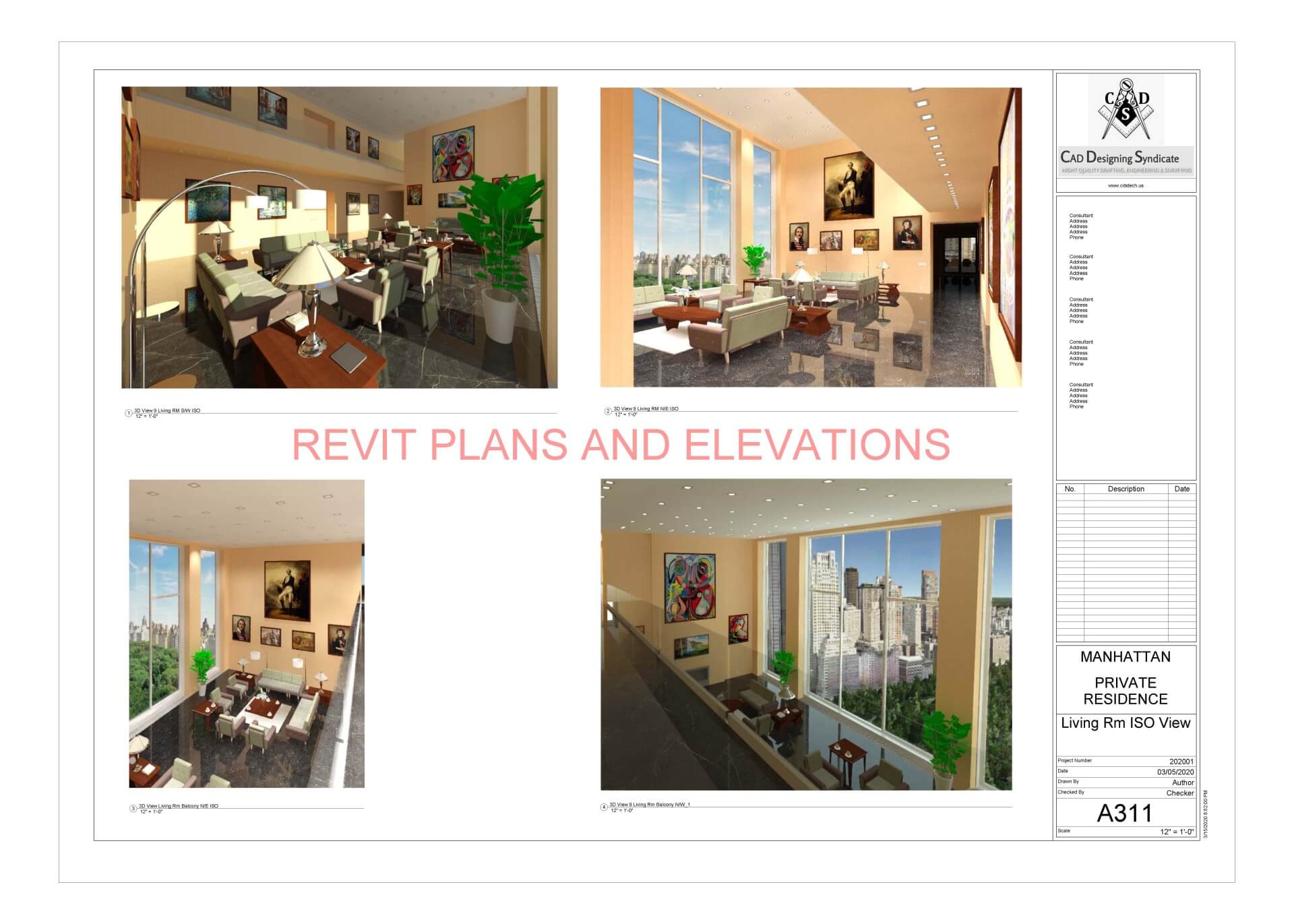 Revit residental renderings