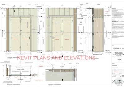 Hidden Door - Plan and Elevations