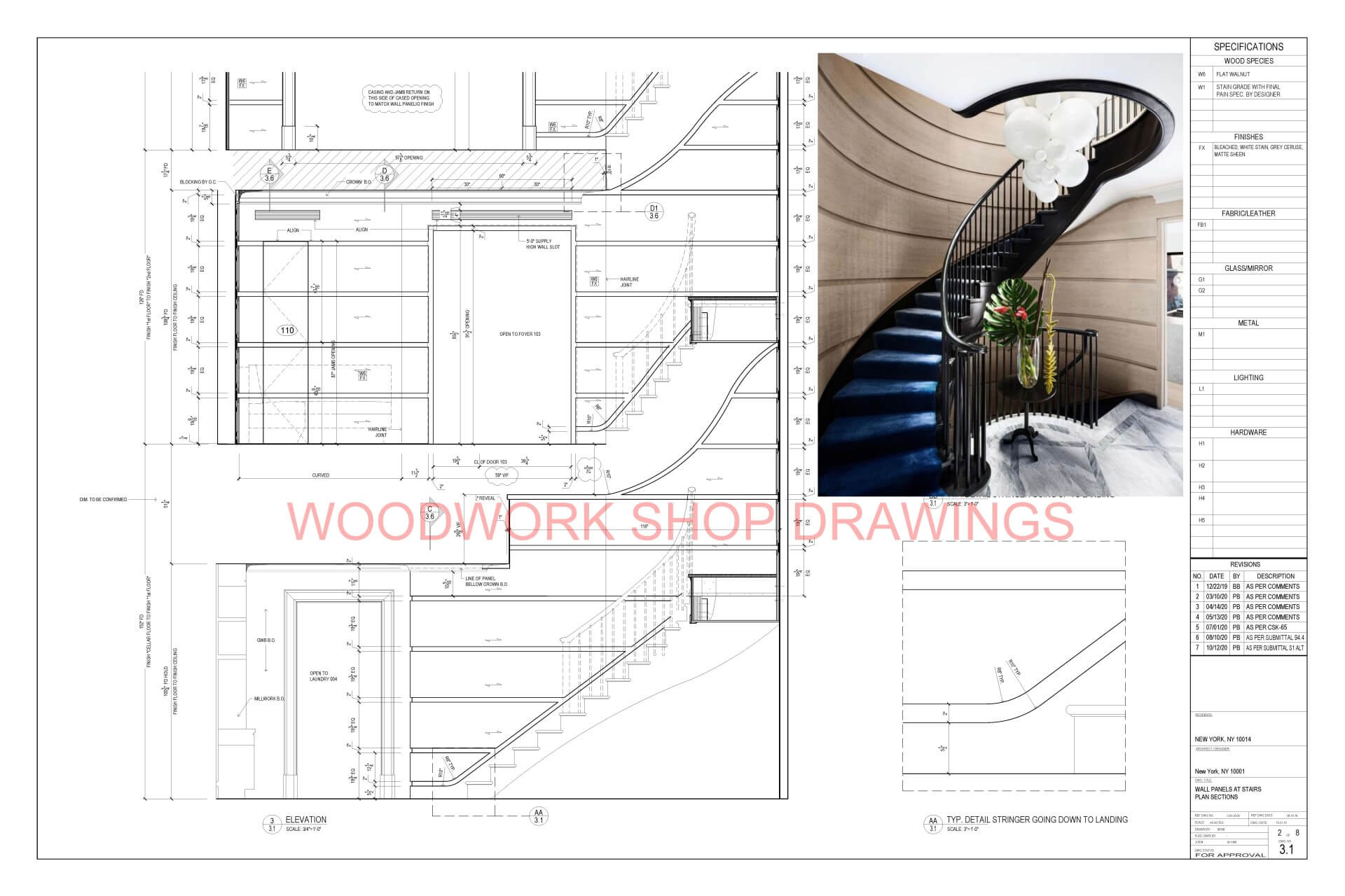 Millwork Hallways and Staircases