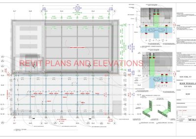 Roof Pergola - Plan View & Details