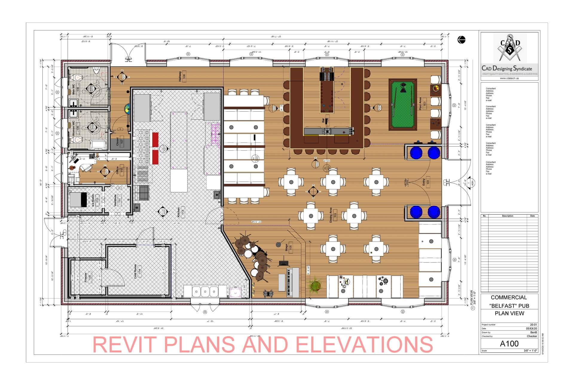 Revit commercial plans