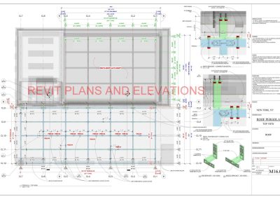 Roof Pergola - Plan View & Details